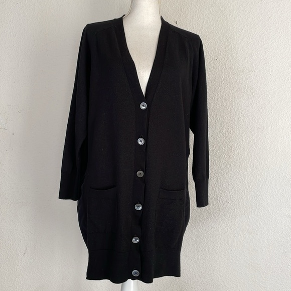 Paul Smith Black Label Wool Knit Cardigan with Silk Back - Picture 8 of 14